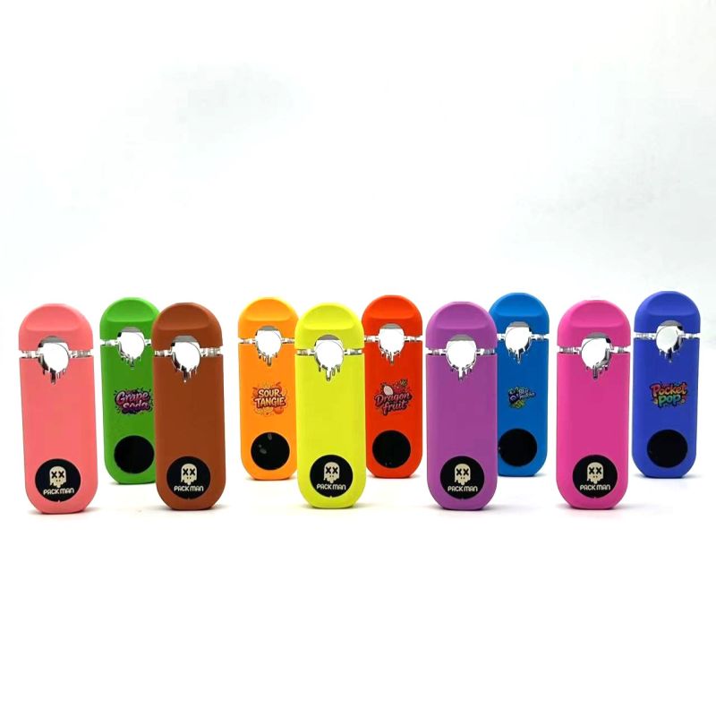 New Pack Man 1g Empty Disposable Vape with LCD Screen & Packaging Wholesale